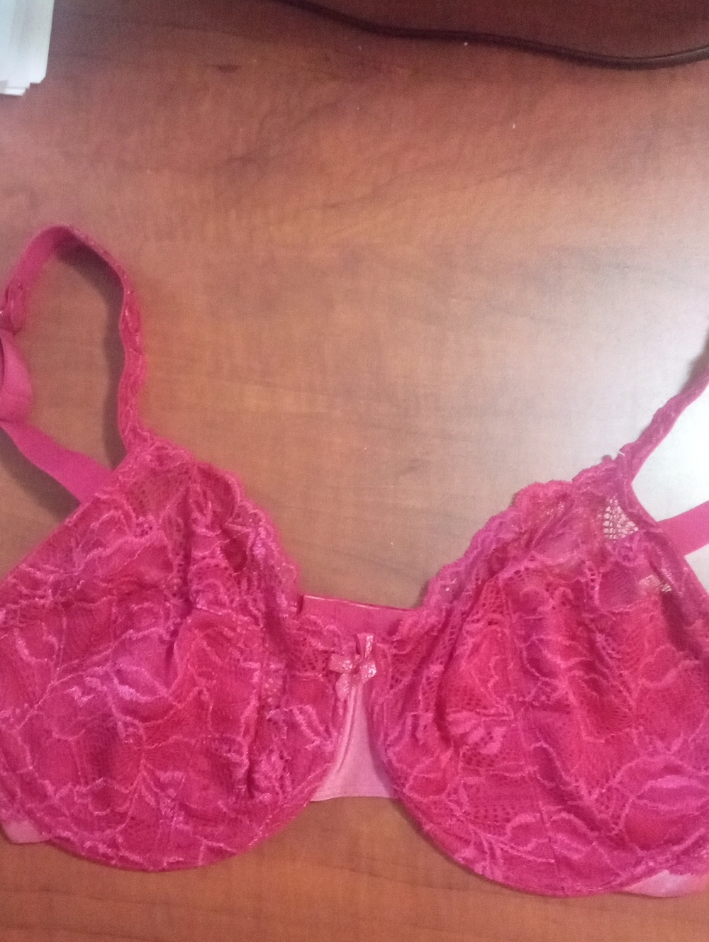* Bali Women's Lace Underwire Bra - Pink 38 DD NWT $42